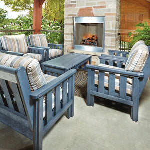 Fauteuil extérieur en plastique recyclé - Stratford DSF261