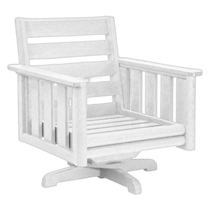 Fauteuil extérieur pivotant en plastique recyclé - Stratford DSF264