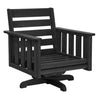 Fauteuil extérieur pivotant en plastique recyclé - Stratford DSF264
