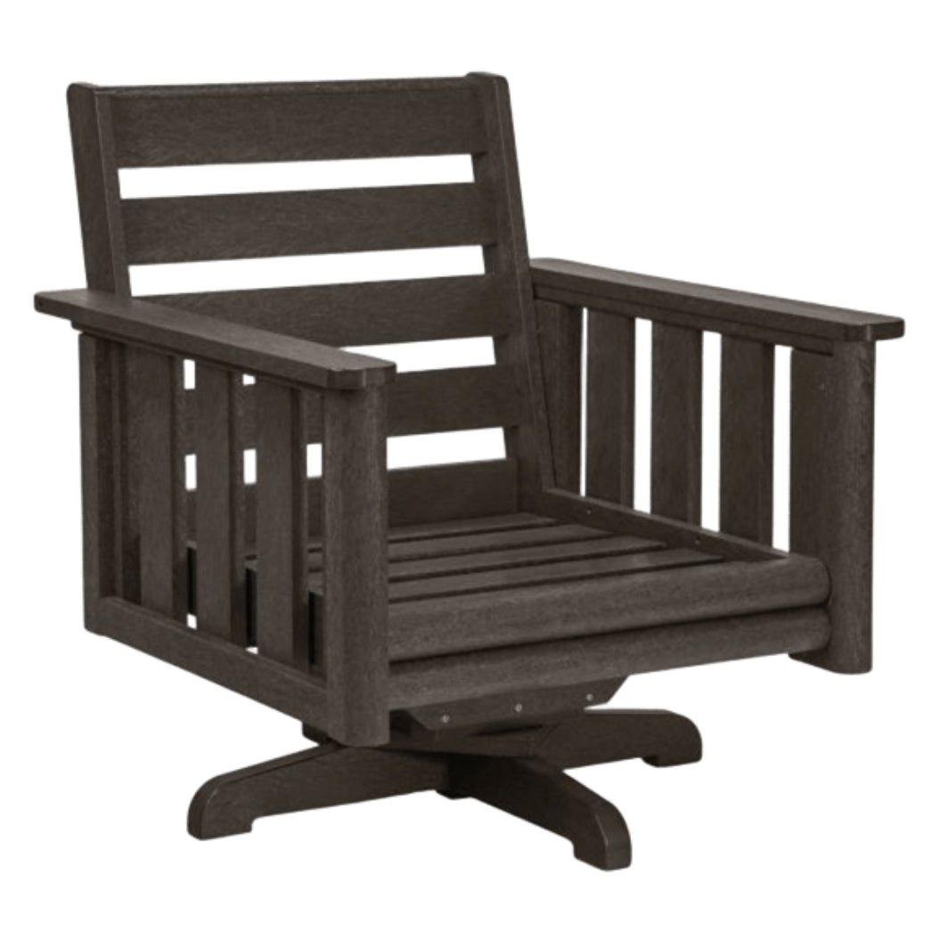 Fauteuil extérieur pivotant en plastique recyclé - Stratford DSF264