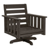 Fauteuil extérieur pivotant en plastique recyclé - Stratford DSF264