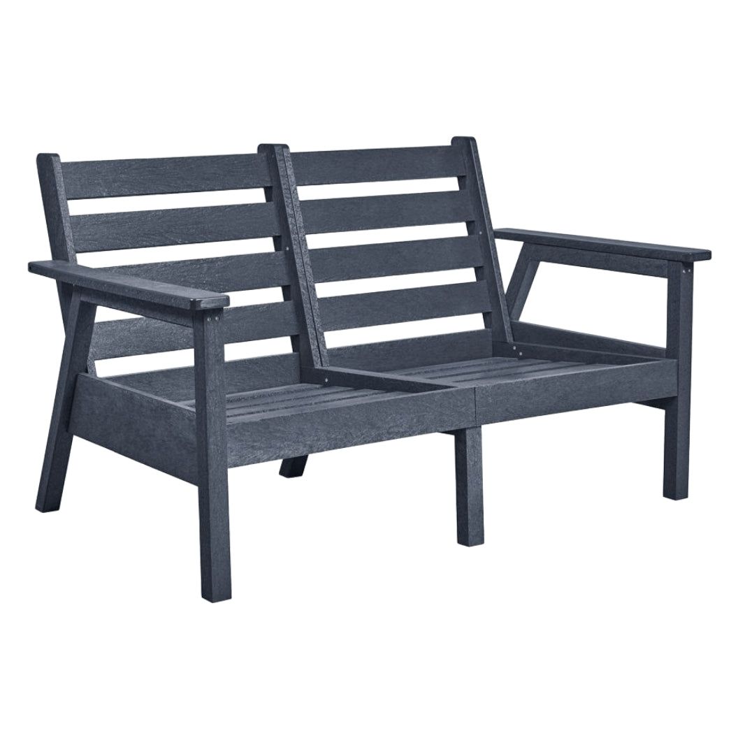 Causeuse extérieure en plastique recyclé - Tofino DSF282