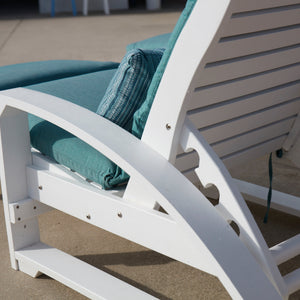 Chaise longue extérieure en plastique recyclé - St-Tropez L38