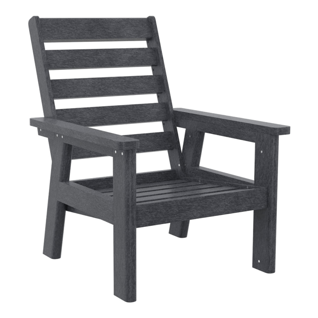 Fauteuil extérieur en plastique recyclé - Charleston DSF291
