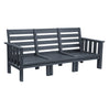 Sofa extérieur en plastique recyclé - Stratford DSF263