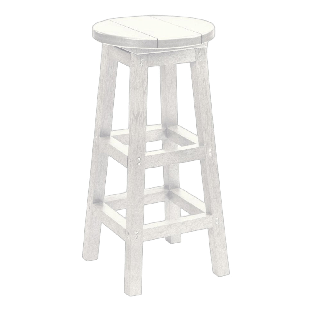 Tabouret de bar extérieur en plastique recyclé - C21