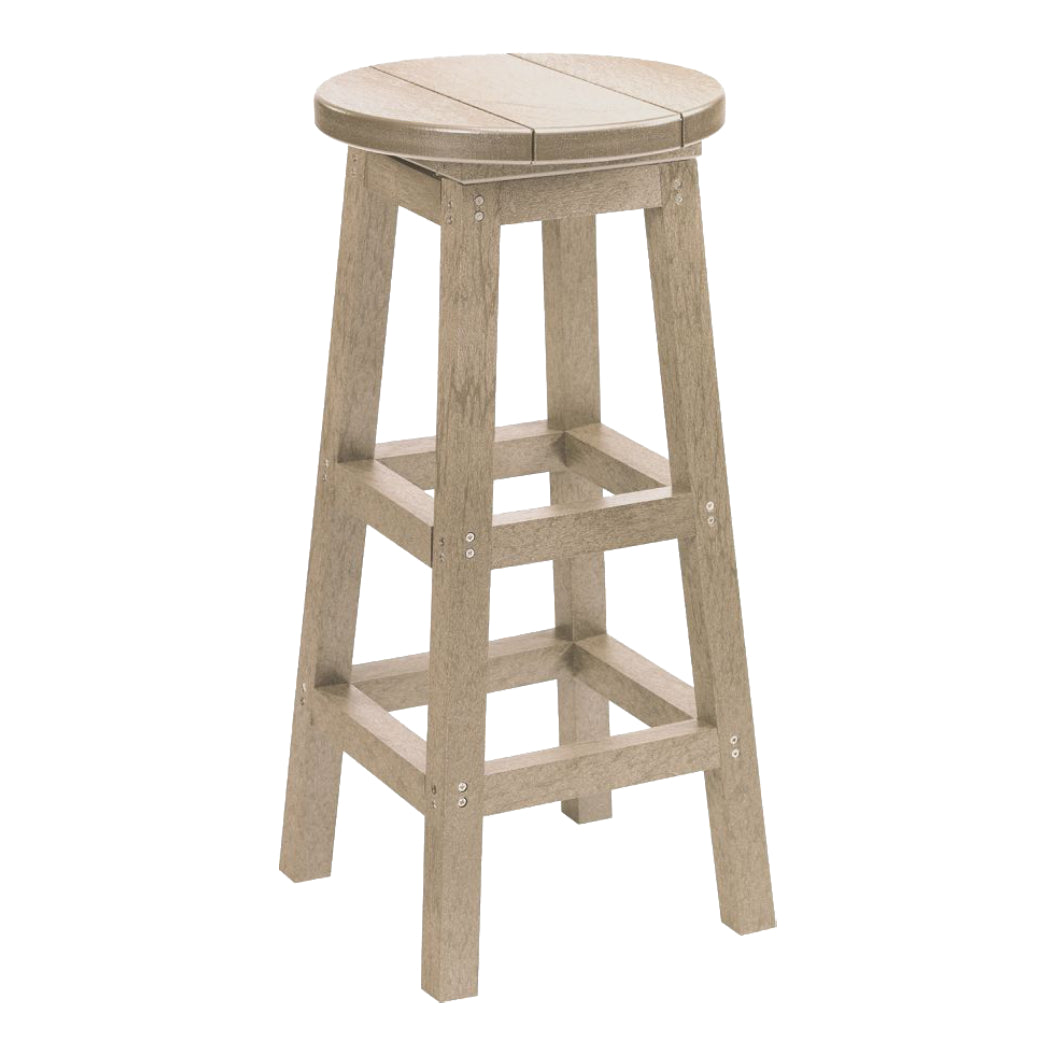 Tabouret de bar extérieur en plastique recyclé - C21