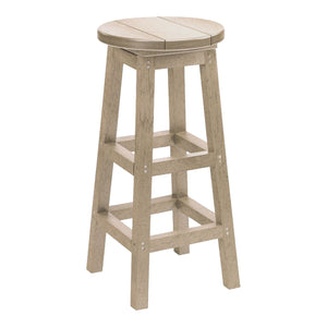 Tabouret de bar extérieur en plastique recyclé - C21