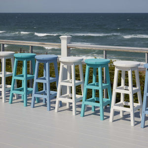 Tabouret de bar extérieur en plastique recyclé - C21