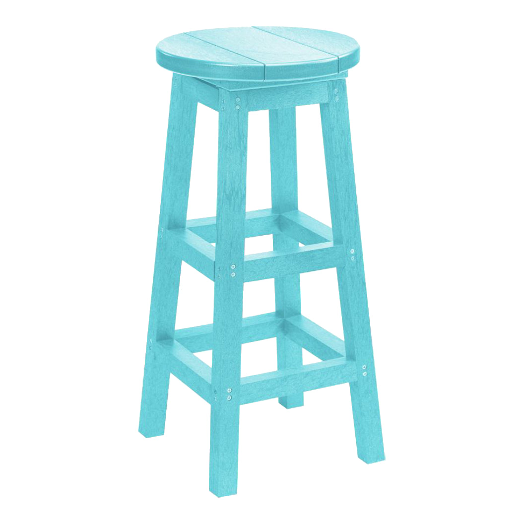 Tabouret de bar extérieur en plastique recyclé - C21