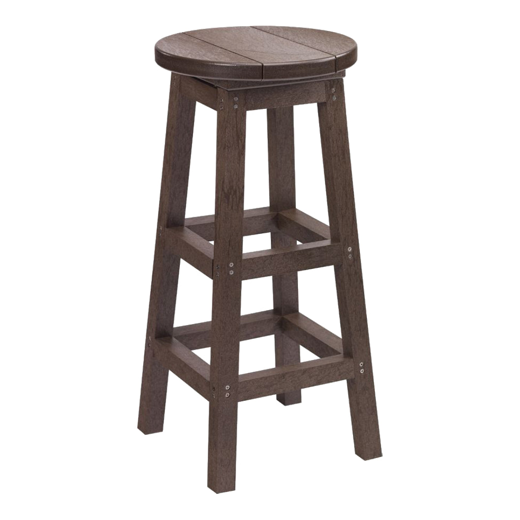 Tabouret de bar extérieur en plastique recyclé - C21