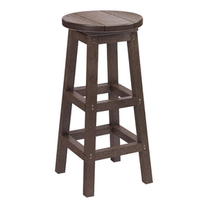 Tabouret de bar extérieur en plastique recyclé - C21
