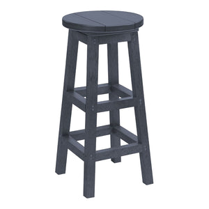 Tabouret de bar extérieur en plastique recyclé - C21
