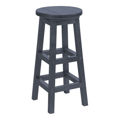 Tabouret de bar extérieur en plastique recyclé - C21