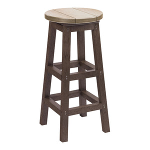 Tabouret de bar extérieur en plastique recyclé - C21