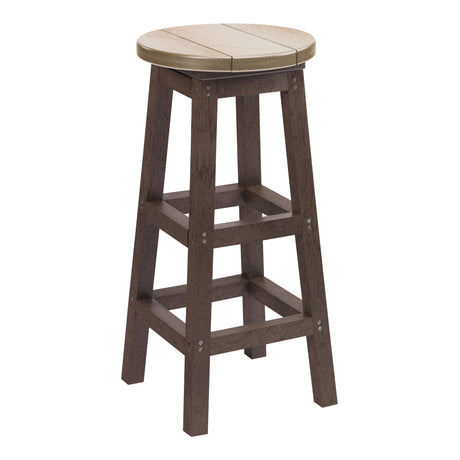 Tabouret de bar extérieur en plastique recyclé - C21