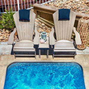 Coussin d'appui-tête extérieur en tissu Sunbrella - A20