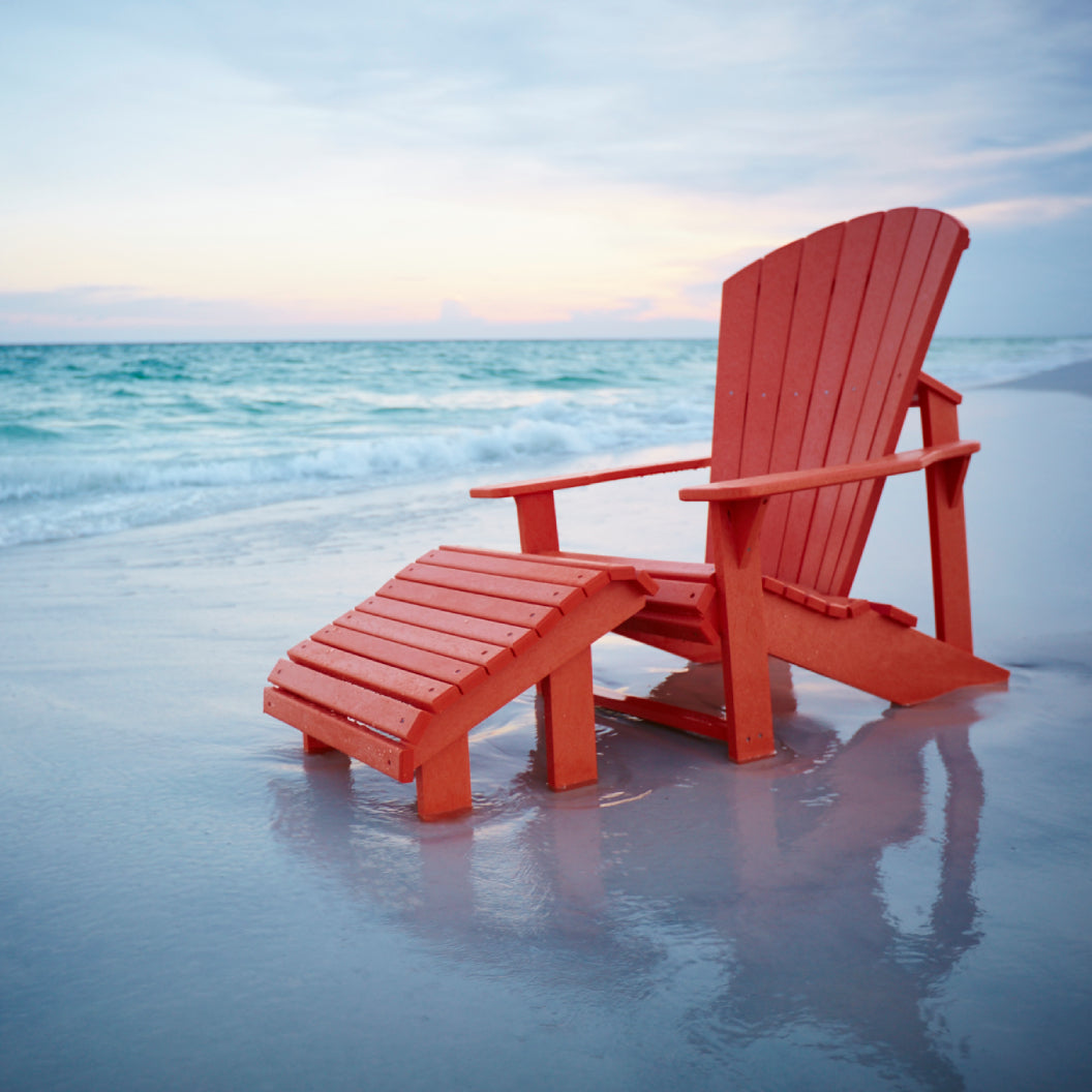 Repose-pieds extérieur en plastique recyclé - Premium F04