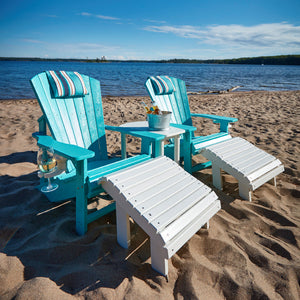 Repose-pieds extérieur en plastique recyclé - Premium F04