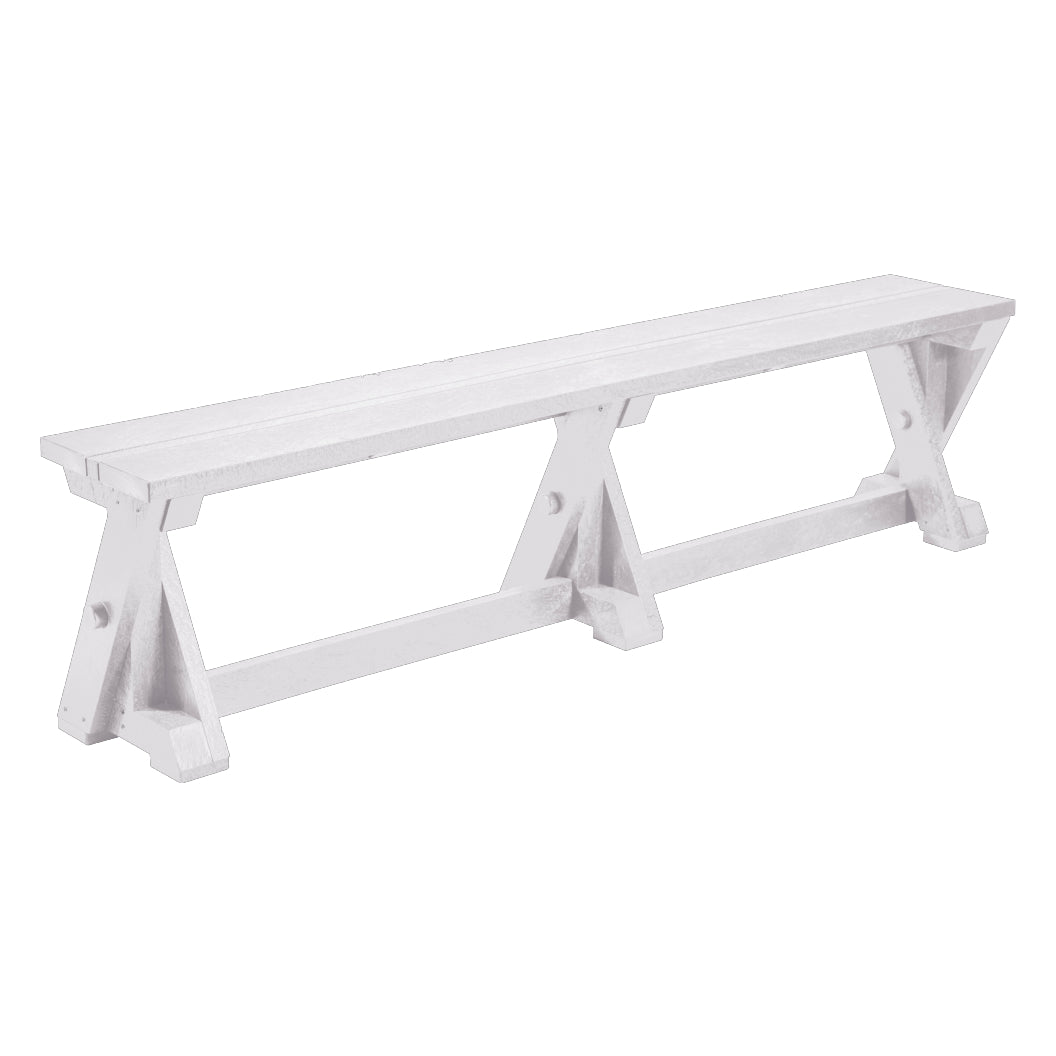 Banc extérieur en plastique recyclé - Harvest B201