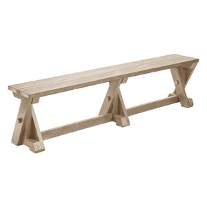 Banc extérieur en plastique recyclé - Harvest B201