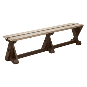 Banc extérieur en plastique recyclé - Harvest B201