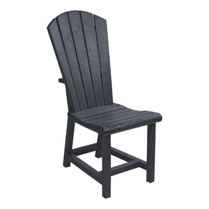 Chaise de salle à manger extérieure en plastique recyclé - Addy C11