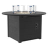 Table extérieure en plastique recyclé avec foyer Crystal Fire Plus - FT02