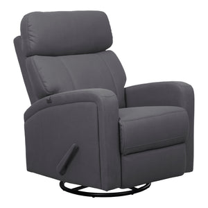 Fauteuil berçant, pivotant et inclinable en tissu gris - Bordeaux