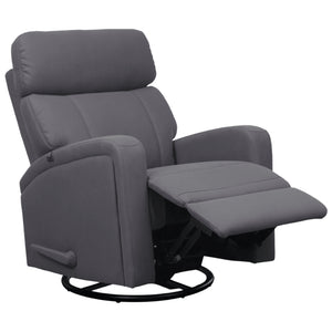 Fauteuil berçant, pivotant et inclinable en tissu gris - Bordeaux