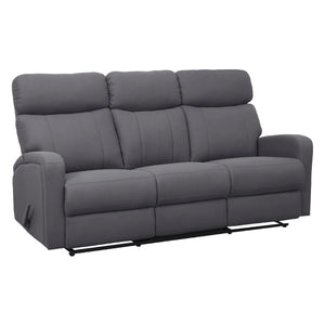 Sofa inclinable en tissu gris avec table rabattable - Bordeaux