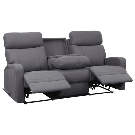 Sofa inclinable en tissu gris avec table rabattable - Bordeaux