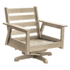Fauteuil extérieur pivotant en plastique recyclé - Tofino DSF284