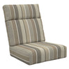 Ensemble de coussins à dossier haut d'extérieur en tissu Sunbrella - Deep Seating DSH21