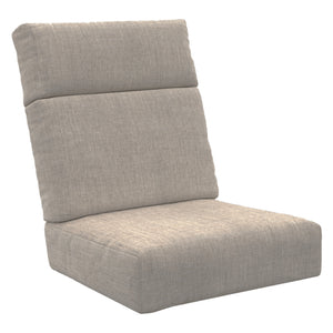 Ensemble de coussins à dossier haut d'extérieur en tissu Sunbrella - Deep Seating DSH21