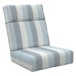 Ensemble de coussins à dossier haut d'extérieur en tissu Sunbrella - Deep Seating DSH21