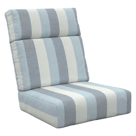 Ensemble de coussins à dossier haut d'extérieur en tissu Sunbrella - Deep Seating DSH21