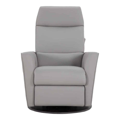 Fauteuil berçant, pivotant et motorisé en cuir avec soutien lombaire et dossier chauffant - Echo