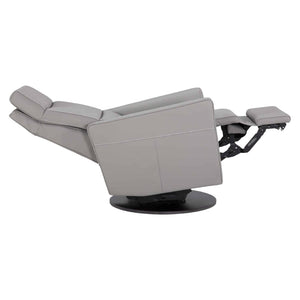 Fauteuil berçant, pivotant et motorisé en cuir avec soutien lombaire et dossier chauffant - Echo