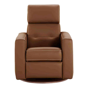 Fauteuil berçant, pivotant et motorisé en cuir - Manhattan