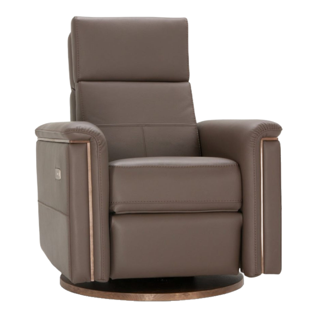 Fauteuil berçant, pivotant et motorisé en cuir - Melbourne