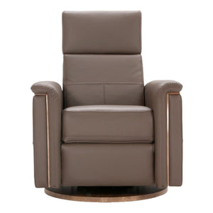 Fauteuil berçant, pivotant et motorisé en cuir - Melbourne