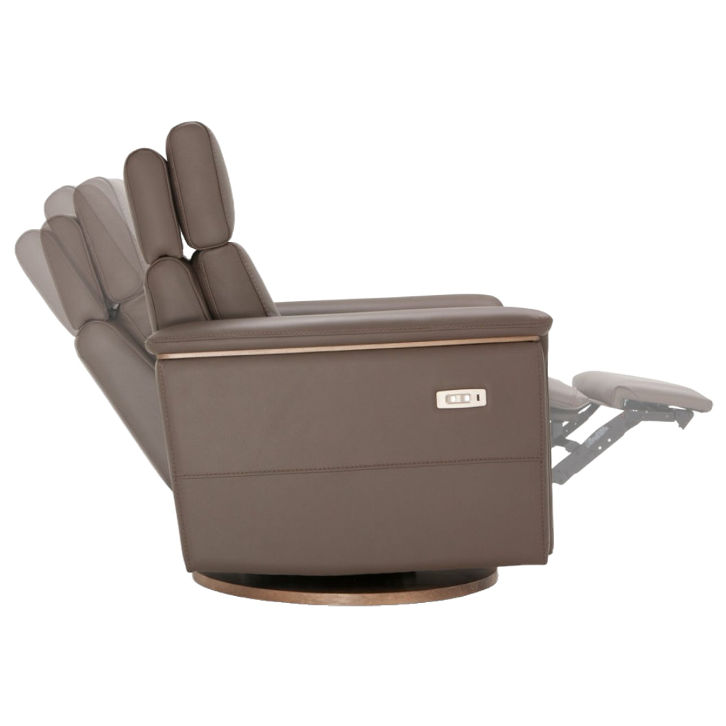 Fauteuil berçant, pivotant et motorisé en cuir - Melbourne