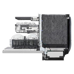 Lave-vaisselle encastrable 24 po, 46 dBA 3 paniers avec QuadWash™ Pro et nettoyage à la vapeur