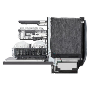 Lave-vaisselle encastrable 24 po, 46 dBA 3 paniers avec QuadWash™ Pro et nettoyage à la vapeur