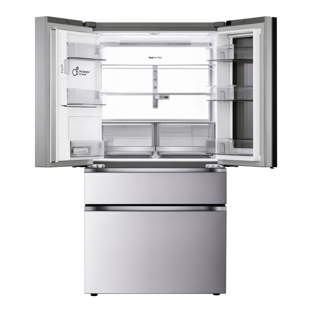 Réfrigérateur porte française 36 po, 29 pi³ 4 portes Inox avec InstaView, MyColor et Mini Craft Ice
