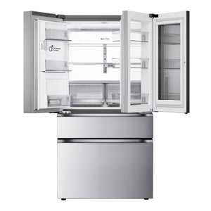 Réfrigérateur porte française 36 po, 29 pi³ 4 portes Inox avec InstaView, MyColor et Mini Craft Ice