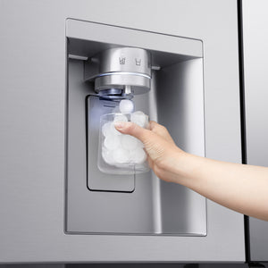 Réfrigérateur porte française 36 po, 29 pi³ 4 portes Inox avec InstaView, MyColor et Mini Craft Ice