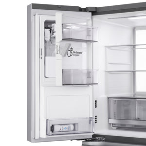 Réfrigérateur porte française 36 po, 29 pi³ 4 portes Inox avec InstaView, MyColor et Mini Craft Ice