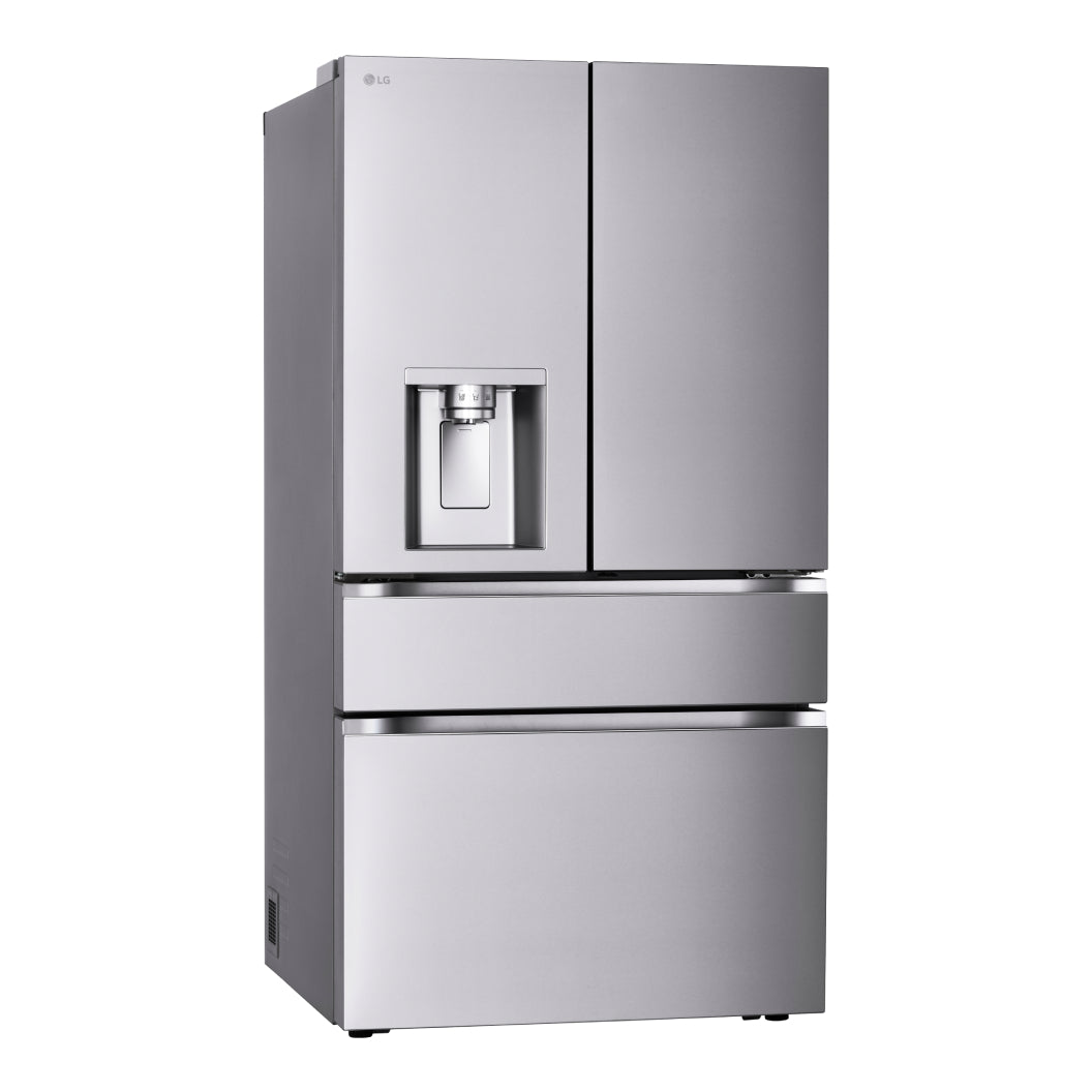 Réfrigérateur porte française 36 po, 29 pi³ 4 portes Inox avec distributeur d'eau/glacons, Mini Craft Ice et Wi-Fi